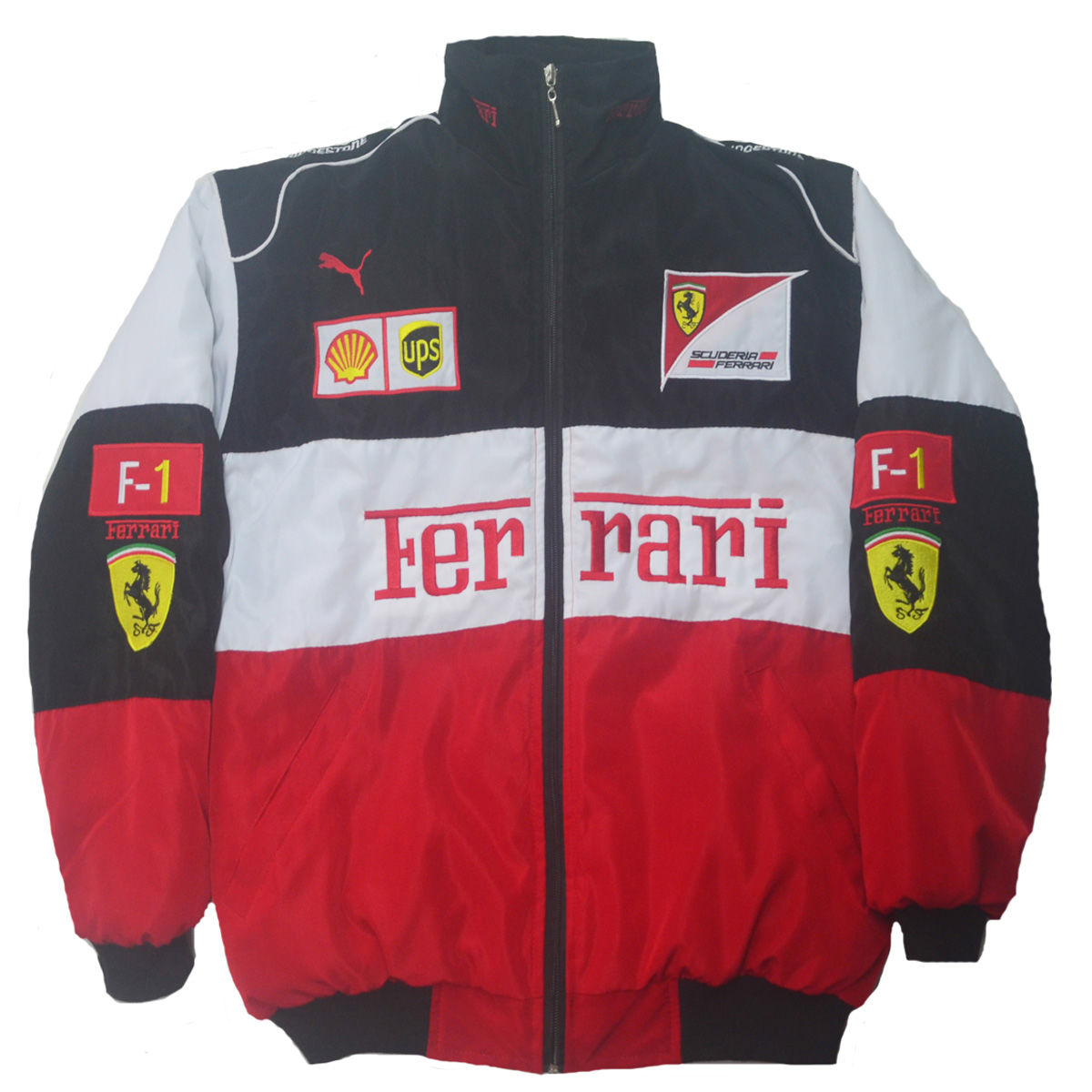 F1 Jackets Ferrari White - F1 Jacket Shop